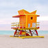 Orange #1 Lifeguard Stand Miami Beach